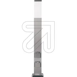 Steckdosen-/Lichtsäule 3000K H800mm mit 2 Steckdosen IP44 400lm