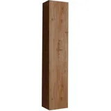 WELLTIME Hängeschrank »Hamburg«, Badschrank mit 1 Tür, Höhe 138 cm, Breite 25 cm, braun