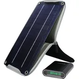 Powerplus Solar Powerbank Li-Ion mit externer laminierter PET-Solarzelle (10400 mAh, 5 Wh), Powerbank