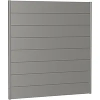 Biohort Sichtschutzelement 180 x 182 cm Quarzgrau Metall 2 St.