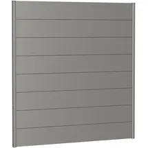 Biohort Sichtschutzelement 180 x 182 cm Quarzgrau Metall 2 St.