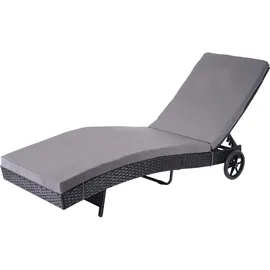 MCW Sonnenliege 205 x 80 x 0 cm Anthrazit