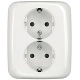 Busch-Jaeger Doppelsteckdose 2 St. Weiß