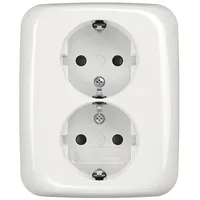 Busch-Jaeger Doppelsteckdose 2 St. Weiß