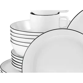 CreaTable Chef Collection Kombiservice 30-tlg. schwarz