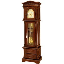 Casa Padrino Luxus Barock Standuhr Braun / Gold - Prunkvolle Massivholz Pendeluhr im Barockstil - Luxus Möbel im Barockstil - Barock Möbel - Edel & Prunkvoll