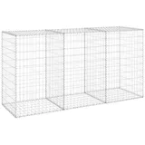 vidaXL Gabionenwand mit Abdeckung 200 x 60 x 100 cm
