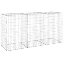 vidaXL Gabionenwand mit Abdeckung 200 x 60 x 100 cm
