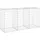 vidaXL Gabionenwand mit Abdeckung 200 x 60 x 100 cm