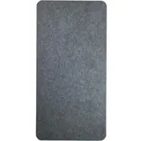 Silenti Akustikplatte für Wand, 100 x 50 x 5 cm, aus Vlies, hellgrau, 2 Stück
