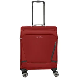 Handgepäck-Trolley TRAVELITE "JETPACK Max 4 Cabin, konzip. für Lufthansa, Austrian Airlines & Swiss", Gr. B/H/T: 40cm x 55cm x 23cm 41 l, rot, Polyester, unifarben mit Farbeinsätzen, Koffer, Weichgepäck-Koffer Handgepäck für die meisten gängigen Airlines