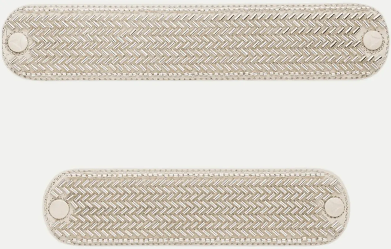 Wechsel-Patches Braided Glitter Weiß