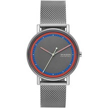 Skagen Herrenuhr Signatur Quarz/3 Zeigerwerk 40 mm Gehäusegröße mit einem Edelstahlarmband SKW6900