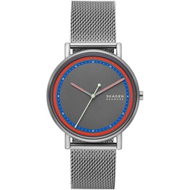 Skagen Herrenuhr Signatur Quarz/3 Zeigerwerk 40 mm Gehäusegröße mit einem Edelstahlarmband SKW6900