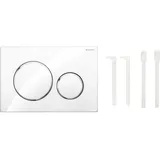 Geberit Sigma20 Betätigungsplatte weiß matt lackiert/easy-to-clean-beschichtet/hochglanz verchromt