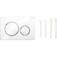 Geberit Sigma20 Betätigungsplatte weiß matt lackiert/easy-to-clean-beschichtet/hochglanz verchromt