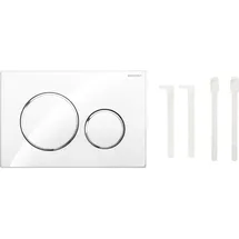 Geberit Sigma20 Betätigungsplatte weiß matt lackiert/easy-to-clean-beschichtet/hochglanz verchromt