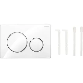 Geberit Sigma20 Betätigungsplatte weiß matt lackiert/easy-to-clean-beschichtet/hochglanz verchromt