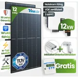 12 kWp FoxEss PV-Anlage 26x Trina 465Wp Glas-Glas Black Frame inkl. Smart Meter