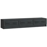 vidaXL Moderner TV-Schrank Lowboard 147 x 34,5 x 27 cm Schwarz Holzwerkstoff