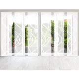 HOME WOHNIDEEN Schiebegardine HOME WOHNIDEEN "TIBERIO 6er SET" Gr. 1, weiß (wollweiß), B:60cm H:245cm, Polyester, Gardinen, Schiebegardine 6er SET TIBERIO