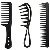 luxuskollektion Breiter Zahnkamm Kit Antistatischer Grobzinkiger Haircomb Stark