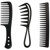 luxuskollektion Breiter Zahnkamm Kit Antistatischer Grobzinkiger Haircomb Stark