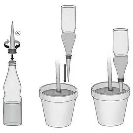 Maximex Bewässerungs-Spikes 6er Set 14,9 x 3 cm orange