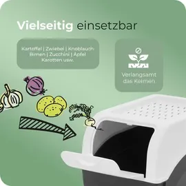 Novaliv Aufbewahrungsbox 3,5 L 4-tlg. weiß