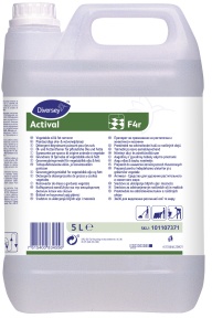 Actival F4r Alkalischer Fettlöser, schaumarm, Fett Reiniger für tierische und pflanzliche Fette und Öle, 1 Karton = 2 x 5 Liter Kanister