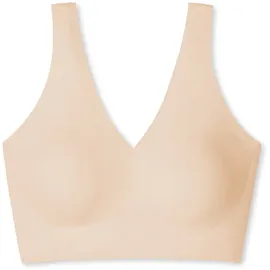 SCHIESSER Damen nahtloses Bustier mit herausnehmbaren Pads - Invisible Soft, sand_170364, 44
