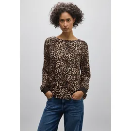 STREET ONE Bluse mit Leo-Muster - Braun
