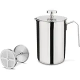 Weis Aufschäumbecher Premium 1l Edelstahl/silber