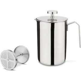 Weis Aufschäumbecher Premium 1l Edelstahl/silber