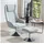 Homcom Relaxsessel 68 x 118 x 84 cm Grau mit Hocker