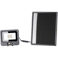 Solar LED-Strahler Aussenstrahler Aussenleuchte mit Bewegungsmelder 10 W schwarz