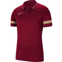 Nike Nike, Academy 21, Polo Hemd, Team Rot/Weiß/Jersey Gold/Weiß, L, Unisex-Kind