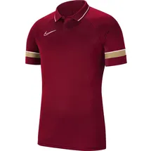 Nike Nike, Academy 21, Polo Hemd, Team Rot/Weiß/Jersey Gold/Weiß, L, Unisex-Kind
