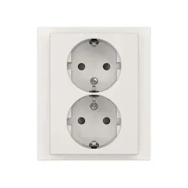 Busch-Jaeger Doppelsteckdose Studioweiß