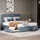 AUTOLOCK Polsterbett 140 x 200 cm Blau