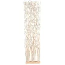 DESIGN DELIGHTS Paravent RAUMTEILER "WAVE", Weidenholz, 170x40cm (HxB), Paravent, Trennwand beige