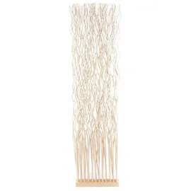 DESIGN DELIGHTS Paravent RAUMTEILER "WAVE", Weidenholz, 170x40cm (HxB), Paravent, Trennwand beige