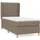 vidaXL Boxspringbett 100 x 200 cm Taupe