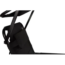 Lex XXL Sonnenliege 200 x 70 x 45 cm Schwarz