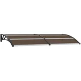vidaXL Vordach 240 x 100 cm schwarz