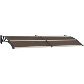 vidaXL Vordach 240 x 100 cm schwarz
