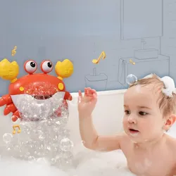 Krabben Bad Spielzeug Für Kleinkinder Elektrische Blasen Kinder Bad Musik Blase Maker Für Baby Kinder Badewanne Wasser Spielen Spielzeug