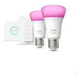 Philips Hue White & Color Ambiance 2 x E27 + Steg & Dimmer