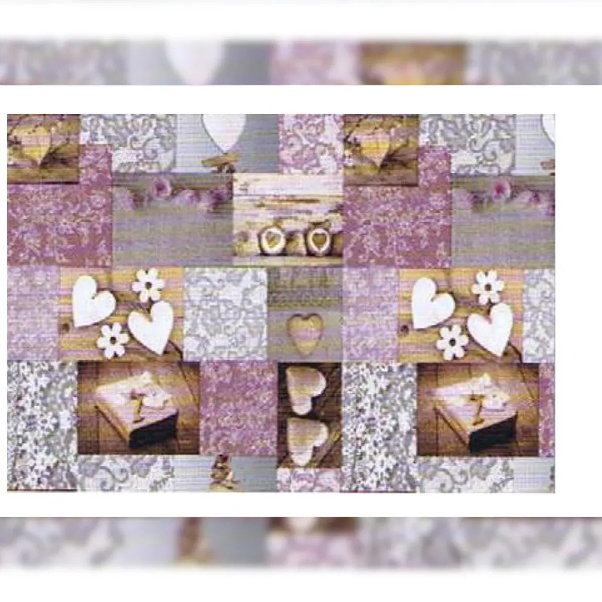 EXKLUSIV HEIMTEXTIL Wachstuch Tischdecke abwischbar Vliesrücken 140 cm breit individuelle Längen ca.140 x 100 cm Design VENLA