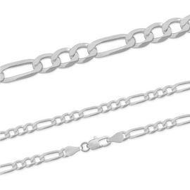 Firetti Kette ohne Anhänger »Schmuck Geschenk Silber 925 Halsschmuck Halskette Figarokette«, 44349939-60 silberfarben